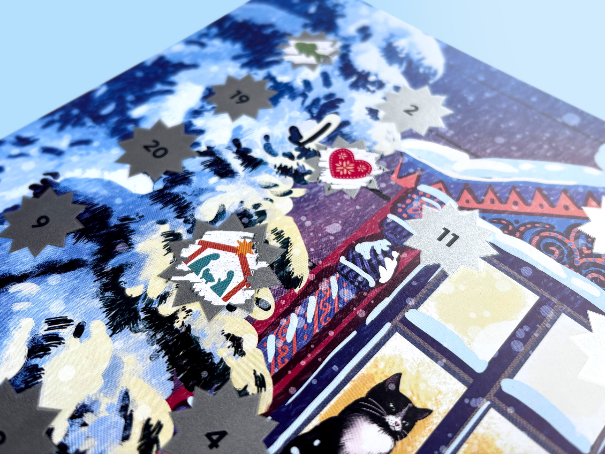 Kalendarz adwentowy w formie zdrapki